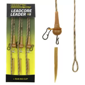   Carp Academy Pre-tied Leadcore Rig Fitted with Run Rig Lead Clip 3pcs