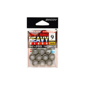   Decoy R-5 Heavy Class Silver 11 300lb Split Ring Kulcskarika 8szt.