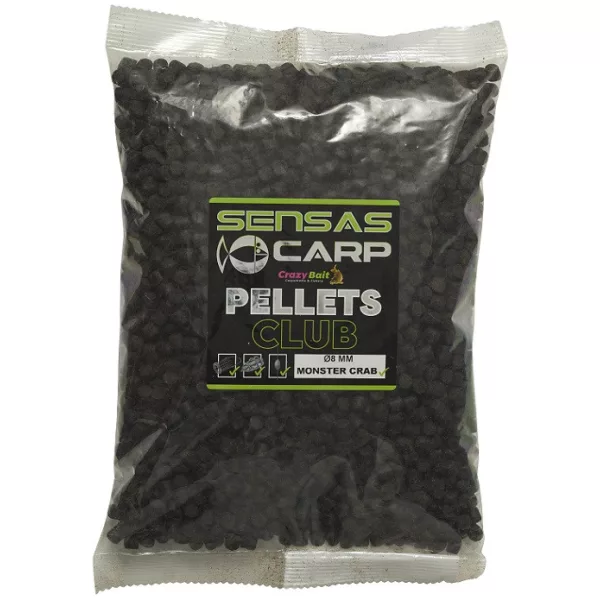 Sensas Monster Crab Pellety klubowe 8mm Pellet zanętowy 10kg