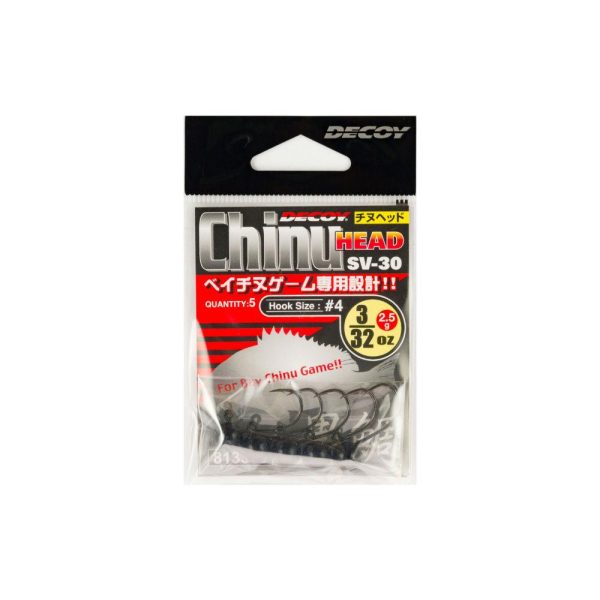 Decoy SV-30 Chinu Head #2 1.8gr Jig Head 5pcs