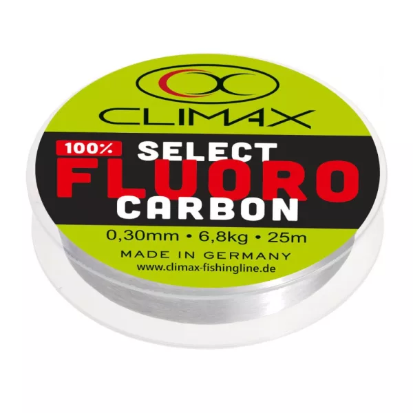 Climax Select Fluorocarbon 25m 0,32mm 7,5kg Fluorocarbon Przypon