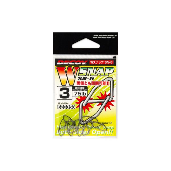 Decoy SN-6 W Snap 4 100lb Klamra 8szt