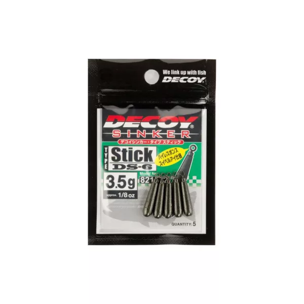 Decoy DS-6 Sinker Type Stick 2,5gr Obciążenie Drop Shot 5szt.