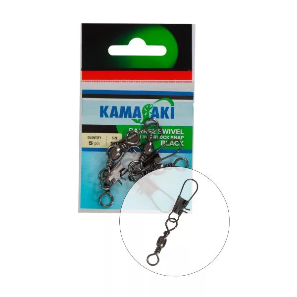 Kamasaki Krętlik z agrafką w opakowaniu 6 8szt/op.