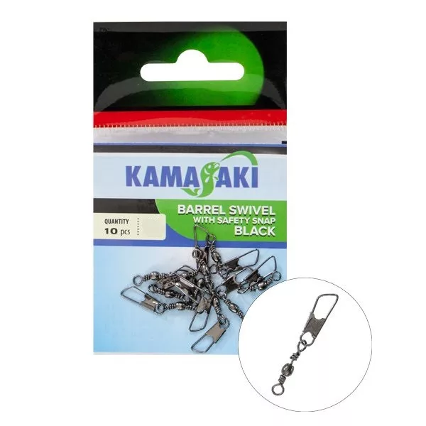 Kamasaki Krętlik z agrafką Safety w opakowaniu 16 10szt/op.