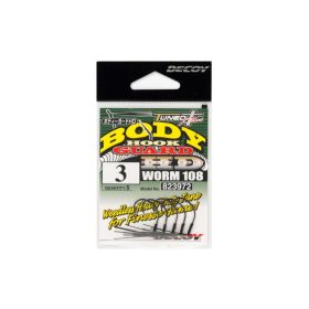   Decoy Worm 108 Body Guard HD #2 Eared Barbed Single Predator Hook 5pcs