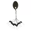 Nevis Gumiütköző Fekete L 6x3mm 12db