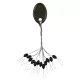 Nevis Gumiütköző Fekete L 6x3mm 12db