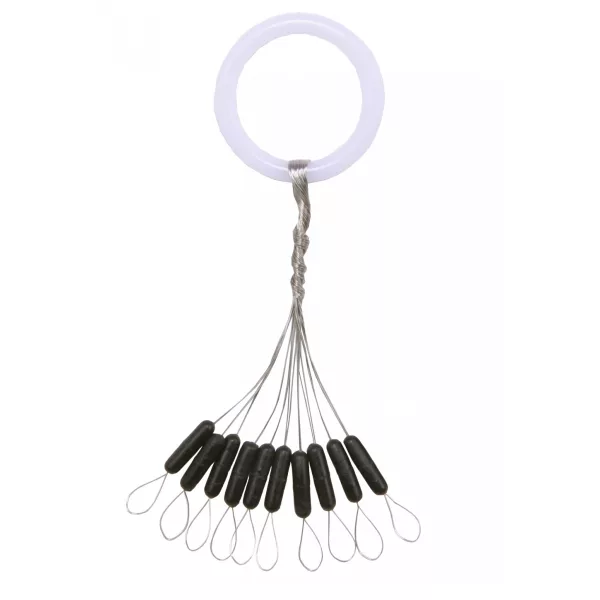 Nevis Gumiütköző Fekete L 7x2,2mm 10db