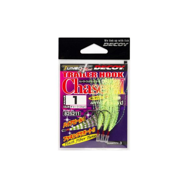 Decoy TH-3 Hook Chaser Chart #1/0 Trailer Hák 3szt.