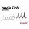 Decoy 37 Versatile Single #8 Eyed Barbed Single Predator Hook 8pcs