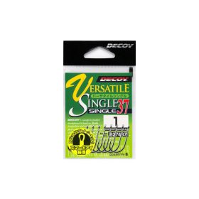   Decoy 37 Versatile Single #5/0 Barbed Eyed Single Predator Fishing Hook 5pcs