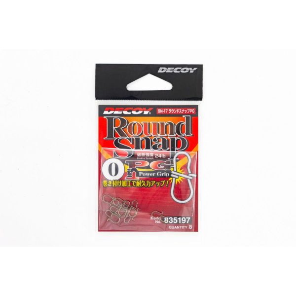Decoy SN-17 Round Snap PG Power Grip #00 22lb Agrafka 8szt.