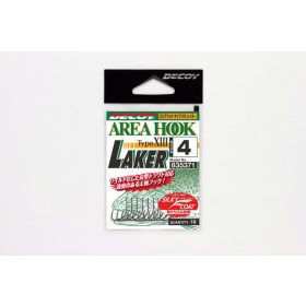   Decoy Area Type XIII Laker #6 Bezzadziorowy Haczyk na Ryby Drapieżne z Oczkiem, Jednoboczny 10szt.