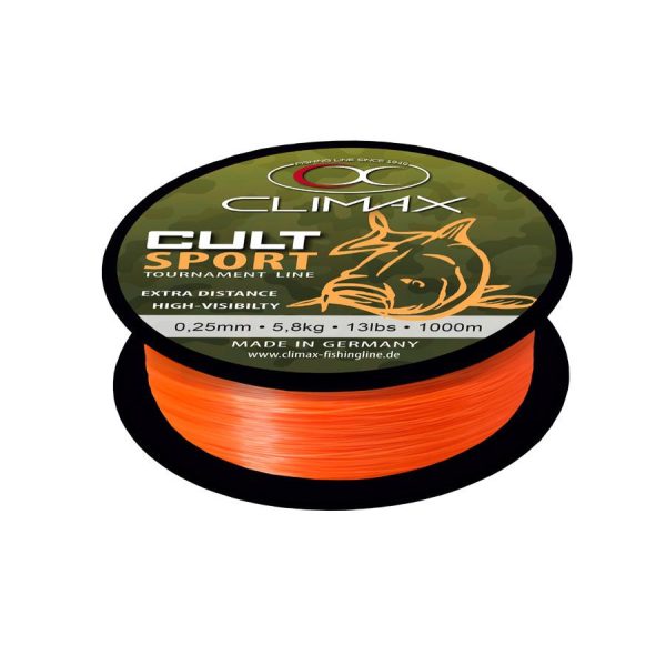 Climax Cult Carp Sport Mono Orange 1000m 0,30mm Żyłka główna monofilowa