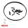 Reiva 0,30mm 3m Przypon tytanowy Leader z tulejkami zaciskowymi