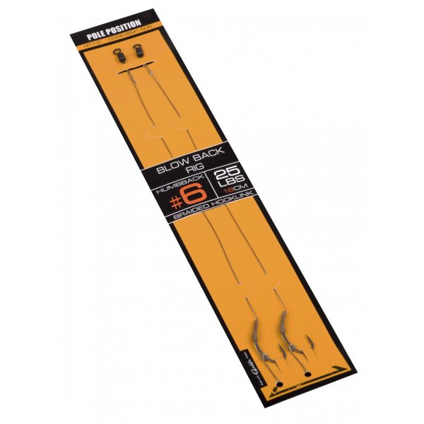 Spro Str Blow Black Rig Czarny 8 2 szt./opakowanie z oczkiem z zadziorem pleciony haczyk z przyponem