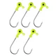 Nevis Gumi halfej sárga 4/0 3gr 5db/cs Jig fej