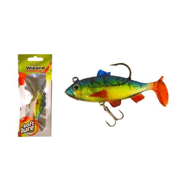 Wizard Swimbait Perch 7,62cm Firetiger Holo Guma rybka
