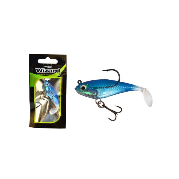 Wizard Swimbait Paddle Shad 5,08cm Niebieski Gumihal