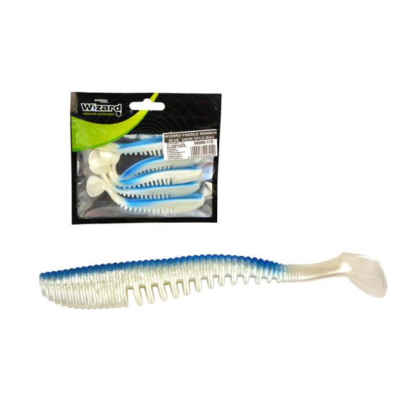 Wizard Ruthless Minnow Blue 10cm Gumowa Rybka 5szt.