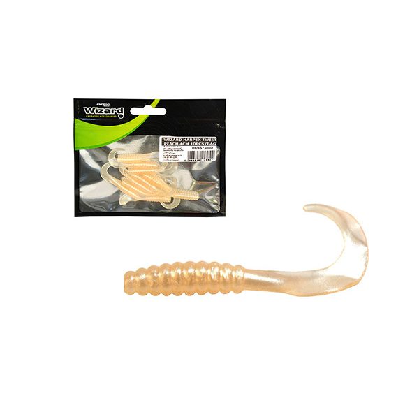 Wizard Harpex Twist Evo Peach 4cm Twister 10szt.