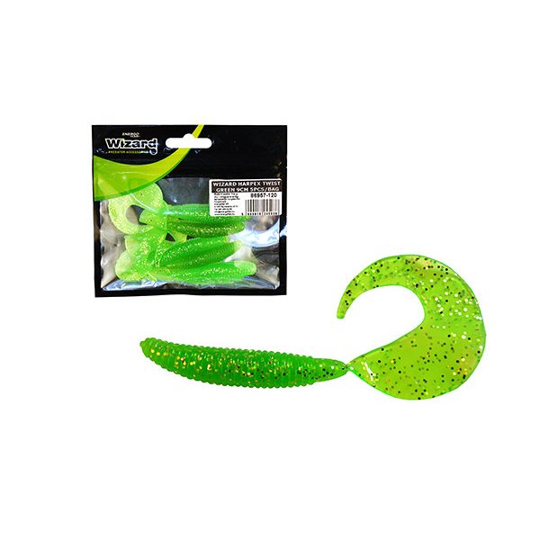Wizard Harpex Twist Evo Green 9cm Twister 5szt.