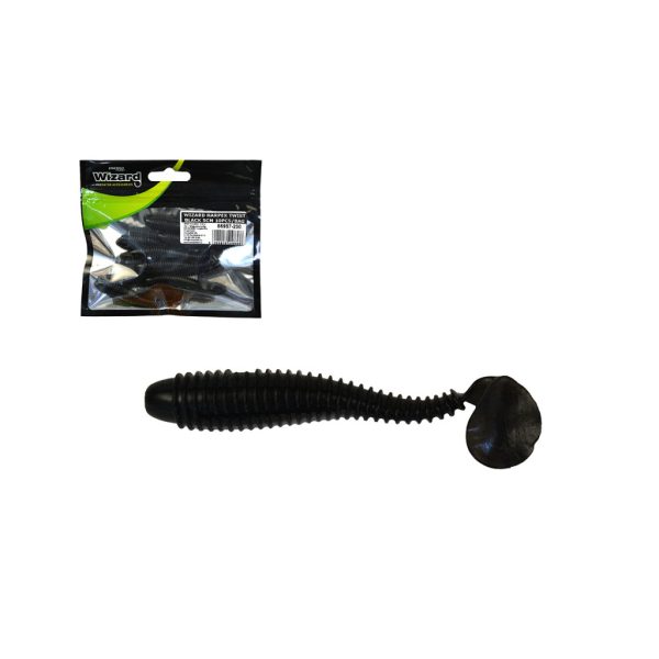 Wizard Power Minnow Fekete 5cm Plasztik Csali 10db