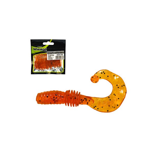 Wizard Harpex Twist Extra Poppy-Orange 5cm Lure 10pcs