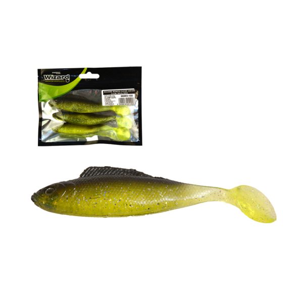 Wizard Roach Clear-Green 11cm Gumowa Rybka 3db