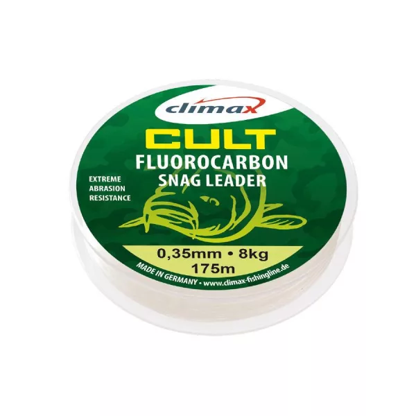 Climax Cult Carp Fluorocarbon Snag Leader 50m 0,60mm 40lb Przypon Fluorocarbonowy