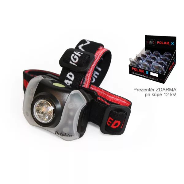 Latarka czołowa Delphin POLAR_X 5+4 LED