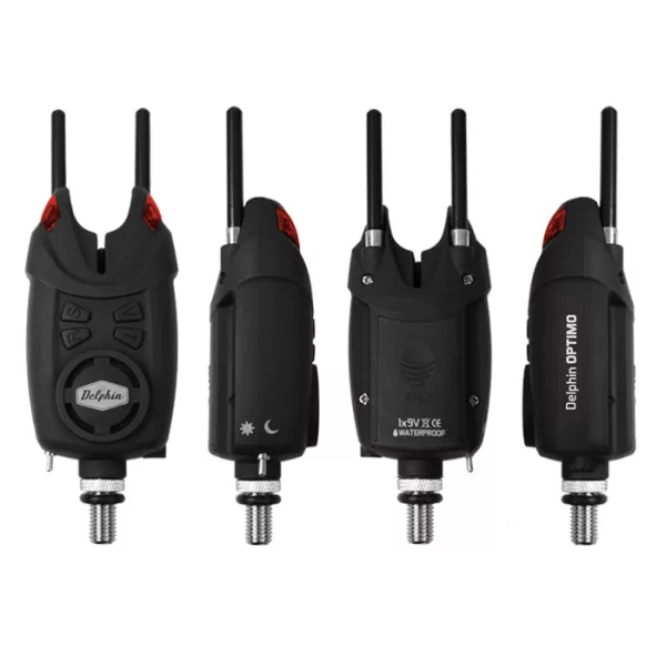 Delphin OPTIMO 9V Zestaw sygnalizatorów brań ++1 + CSW II Swinger + Snag