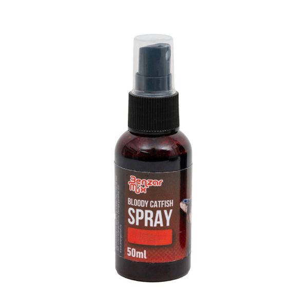 Benzár Mix Catfish Spray Aromat Wędkarski na Suma Bloody Fermented Krewetka-Ośmiornica 50ml