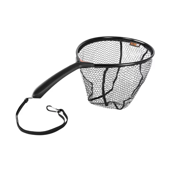 Delphin SPIN-R podbierak spinningowy gumowany 40x30cm - Sztyca podbieraka z siatką