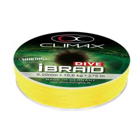   Climax iBraid Dive Sinking Fluo Yellow 275m 0,18mm 9,5kg Plecionka główna