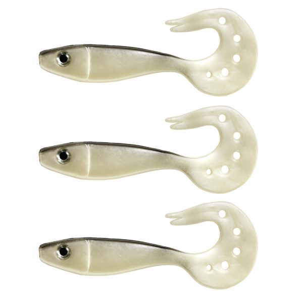 Nevis Twister Shad Vantage 9cm 6,56gr 3szt/opakowanie /srebrno-czarna/ Przynęta plastikowa