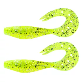   Nevis Twister Shad 14cm 21,40gr 2szt/opakowanie (Zielony brokat) Przynęta plastikowa