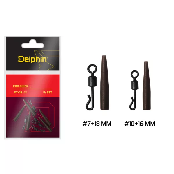 Delphin FDR Quick L / Zestaw 5 szt. #7+18mm