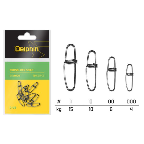 Delphin Crosslock Snap C-03/10szt BN/00