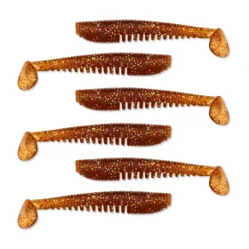   Nevis Impulse Shad 6,3cm 1,77gr 6szt/opak Brązowy Brokat Przynęta Plastikowa