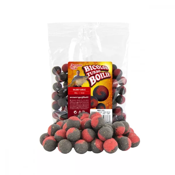 Benzar Turbo Bicolor Boilie Halibut-Czosnek 250G 20Mm