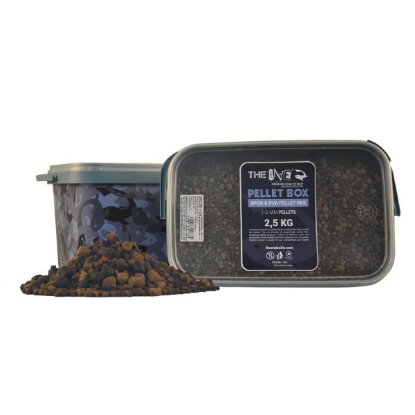 The One Pellet Box Spod&PVA Pellet Mix 2,5 kg + Wiadro