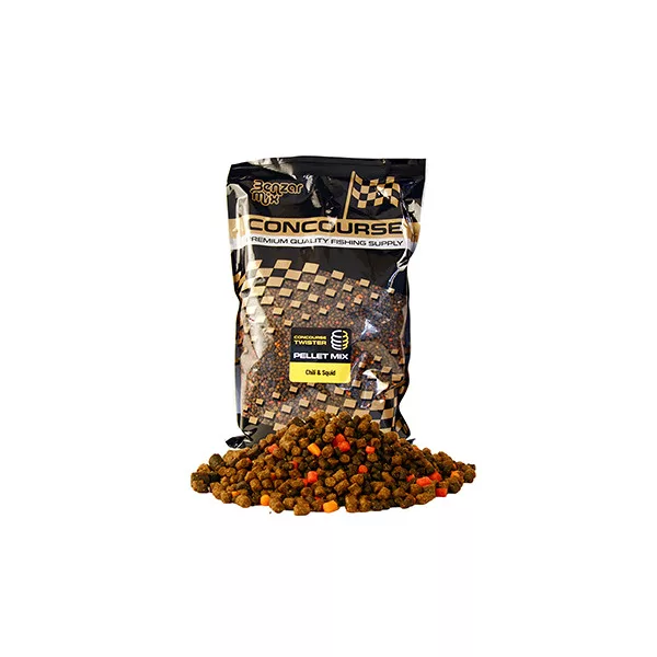 Benzár Concourse Twister Pellet Mix Chili-Squid Chili-Kałamarnicowy Pellet zanętowy 800gr