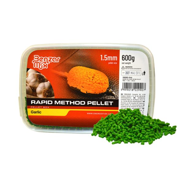 Benzár Mix Rapid Method Pellet 1.5mm Garlic Pellet Box 600gr