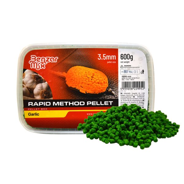 Benzár Mix Rapid Method Pellet 3,5mm Czosnek Pellet Box 600gr