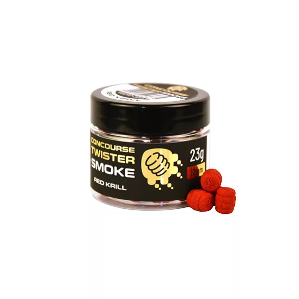 Benzár Concourse Twister Smoke Red Krill 12mm Przynęta Hakowa 23gr