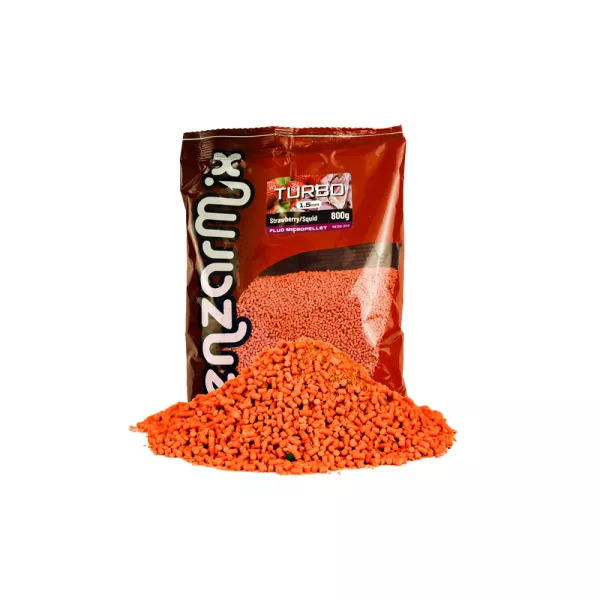 Benzár Mix Fluo Turbo Pellet Truskawka-kałamarnica 1,5mm 800g
