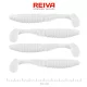 Reiva Zander Power Shad 10cm 7.05gr 4pcs/pack (White) Plastic lure