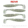 Reiva Zander Power Shad 10cm 7.05gr 4pcs/pack (Silver Glitter) Plastic lure
